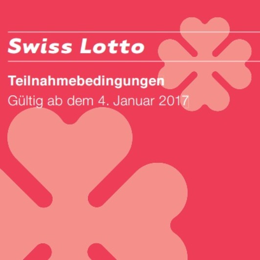 Neue Teilnahmebedingungen bei Swiss Lotto Nouvelles conditions de participation au Swiss Lotto Nuove condizioni di partecipazione Swiss Lotto
