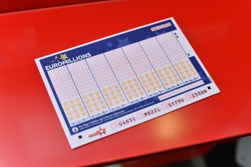 Primo piano di una schedina EuroMillions