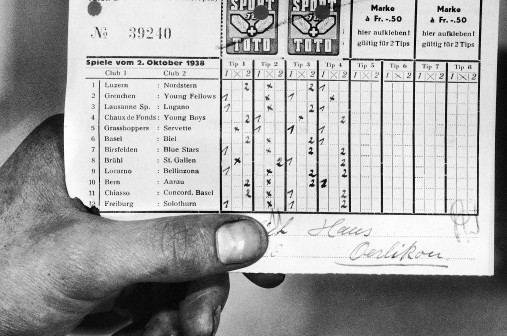 Historischer Abriss-Spielschein neu
